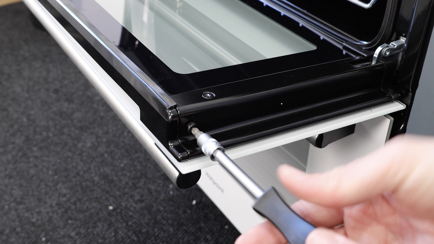 Remove screws for trim